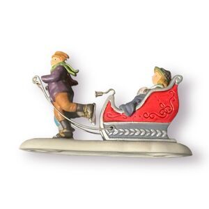 Department 56 Winter Sleighride Heritage Village Porcelain Christmas #5825-4‎